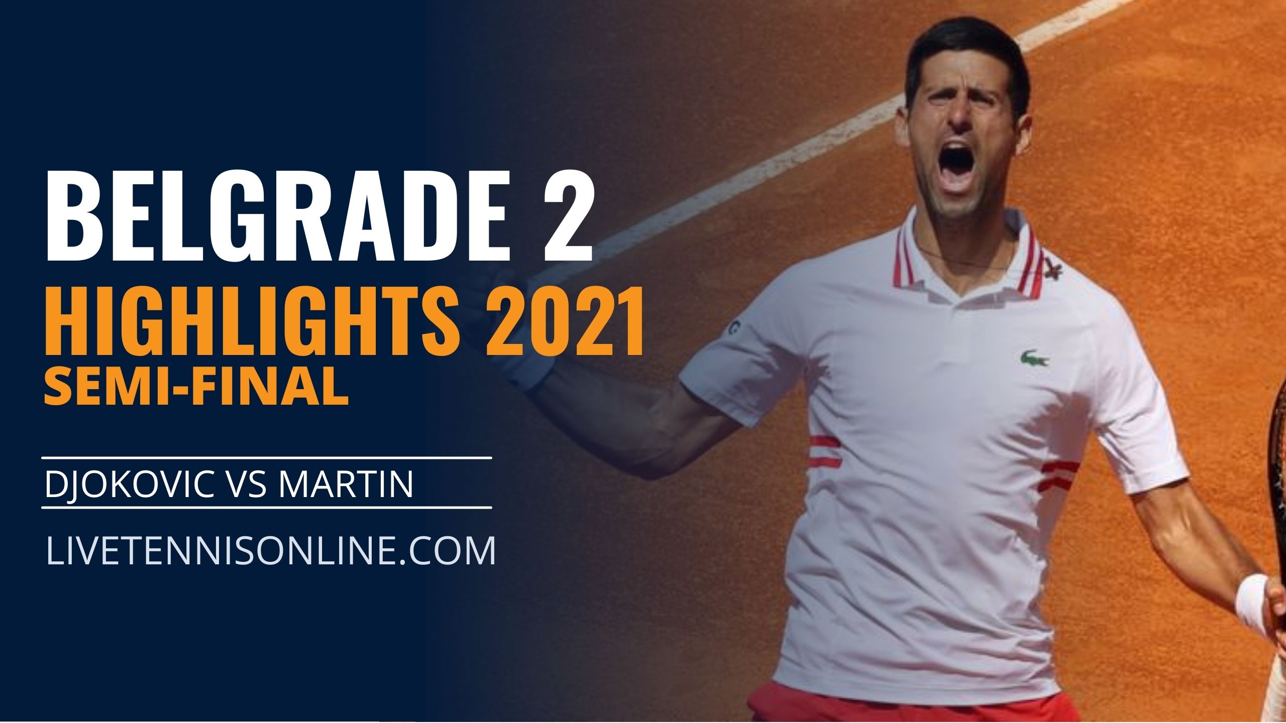 Djokovic Vs Martin SF Highlights 2021