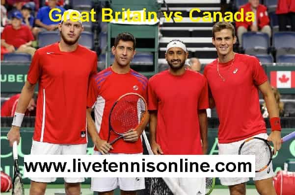 Great Britain vs Canada stream live