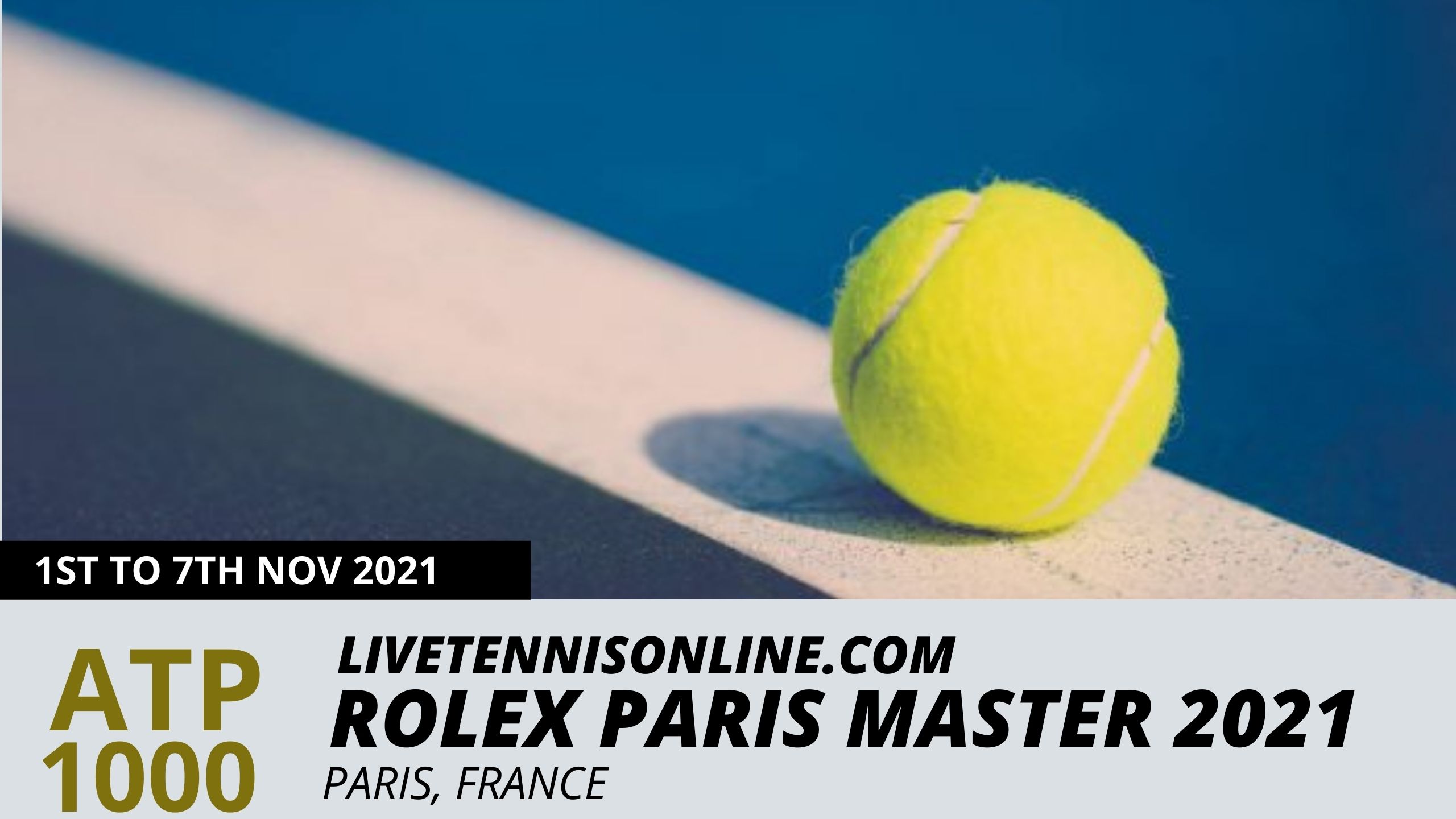 Rolex Paris Masters 2018 Live Stream