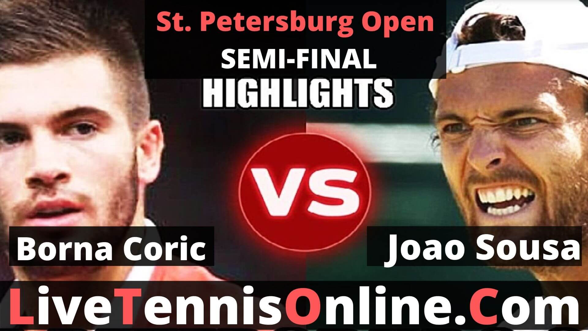  Borna Coric Vs Joao Sousa Highlights 2019 St. Petersburg Open SF