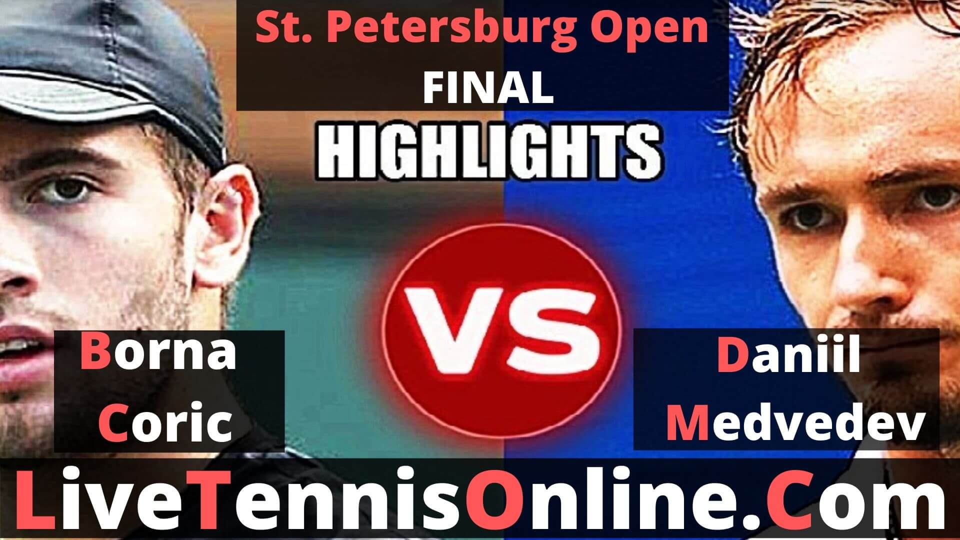 Daniil Medvedev  Vs Borna Coric Highlights 2019 St. Petersburg Open Final