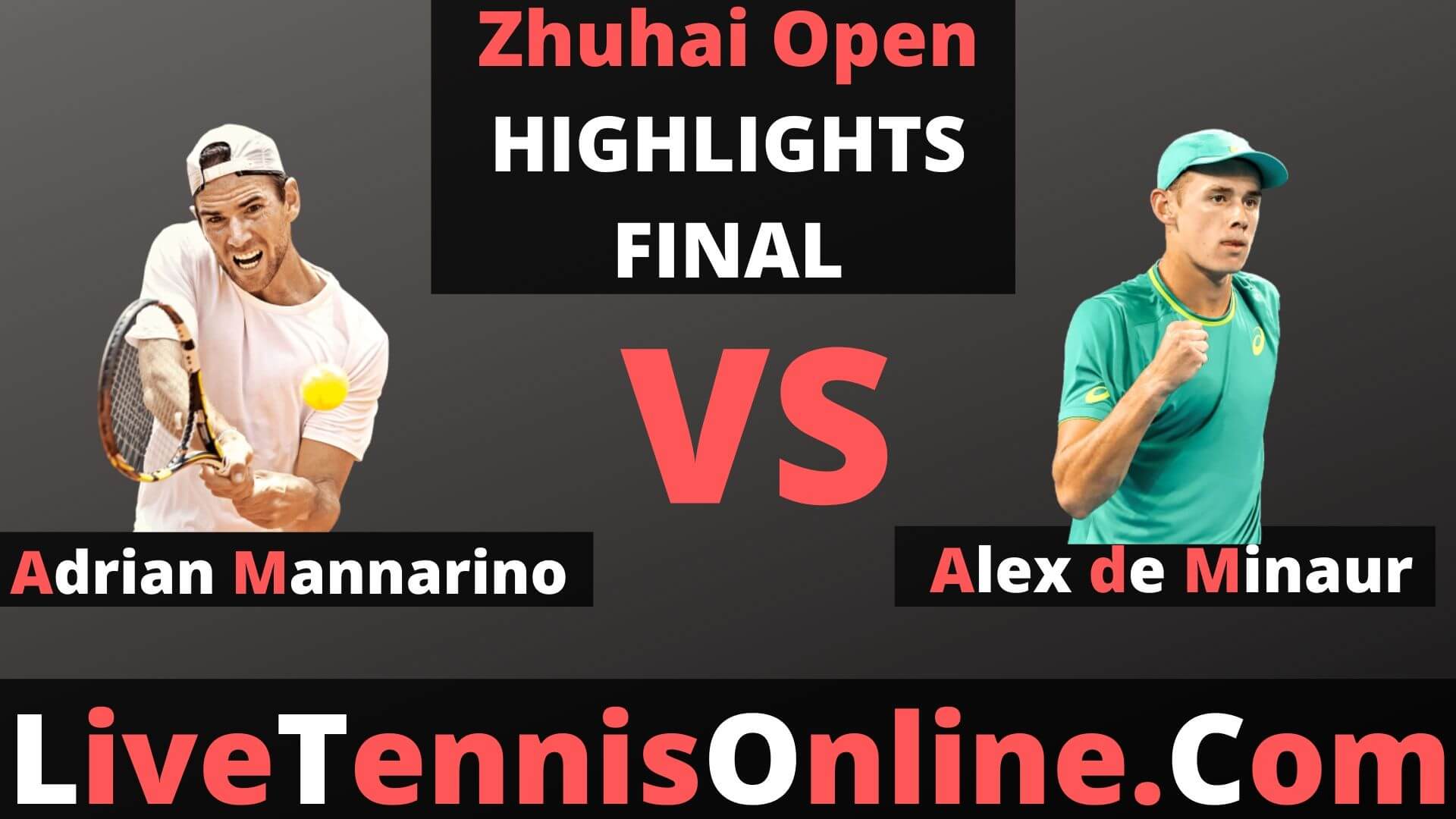 Adrian Mannarino Vs Alex de Minaur Highlights 2019 Zhuhai Open Final