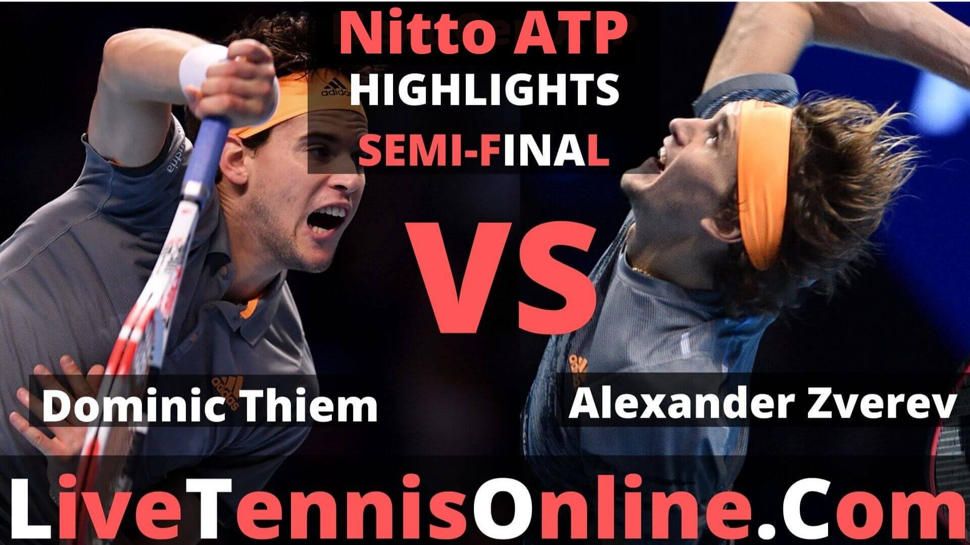 Dominic Thiem Vs Alexander Zverev Highlights 2019 Nitto ATP SF