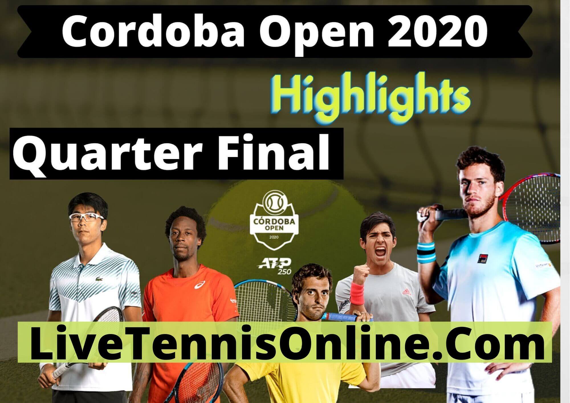 A Martin Vs C Moutet Quarter Final Highlights Cordoba Open 2020