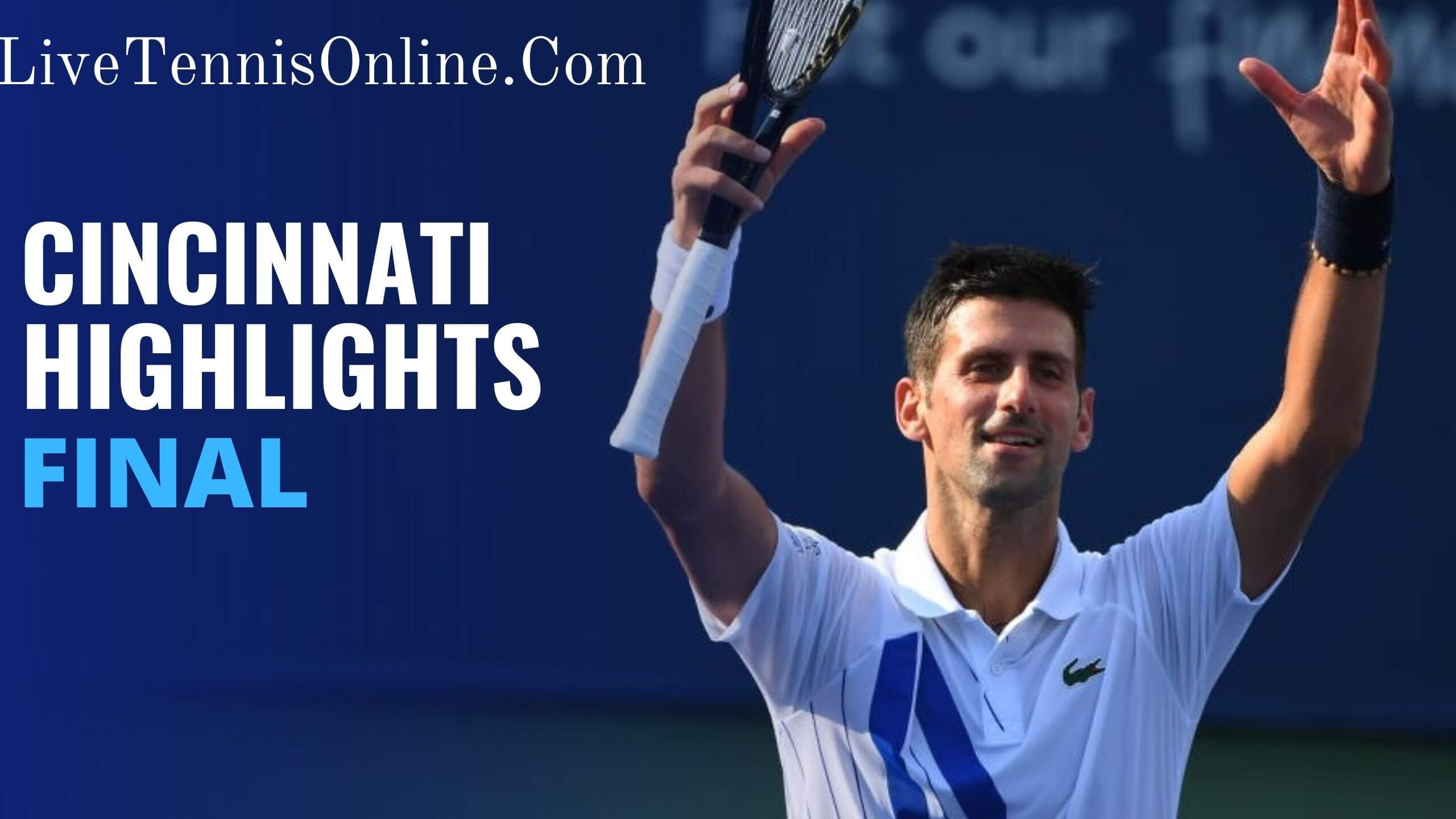 Novak Djokovic Vs Milos Raonic Final Highlights 2020