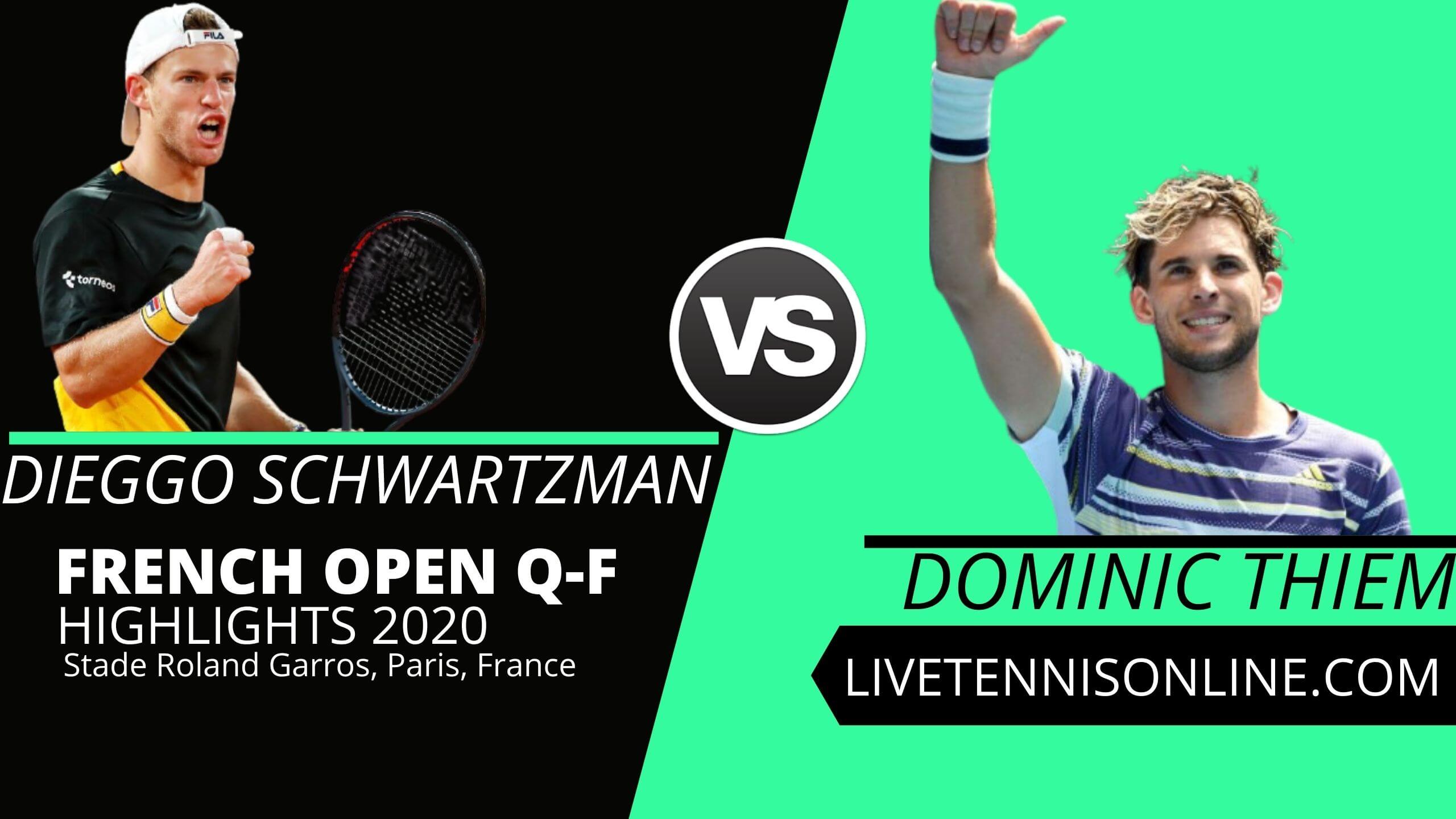 Diego Schwartzman vs Dominic Thiem QF Highlights 2020