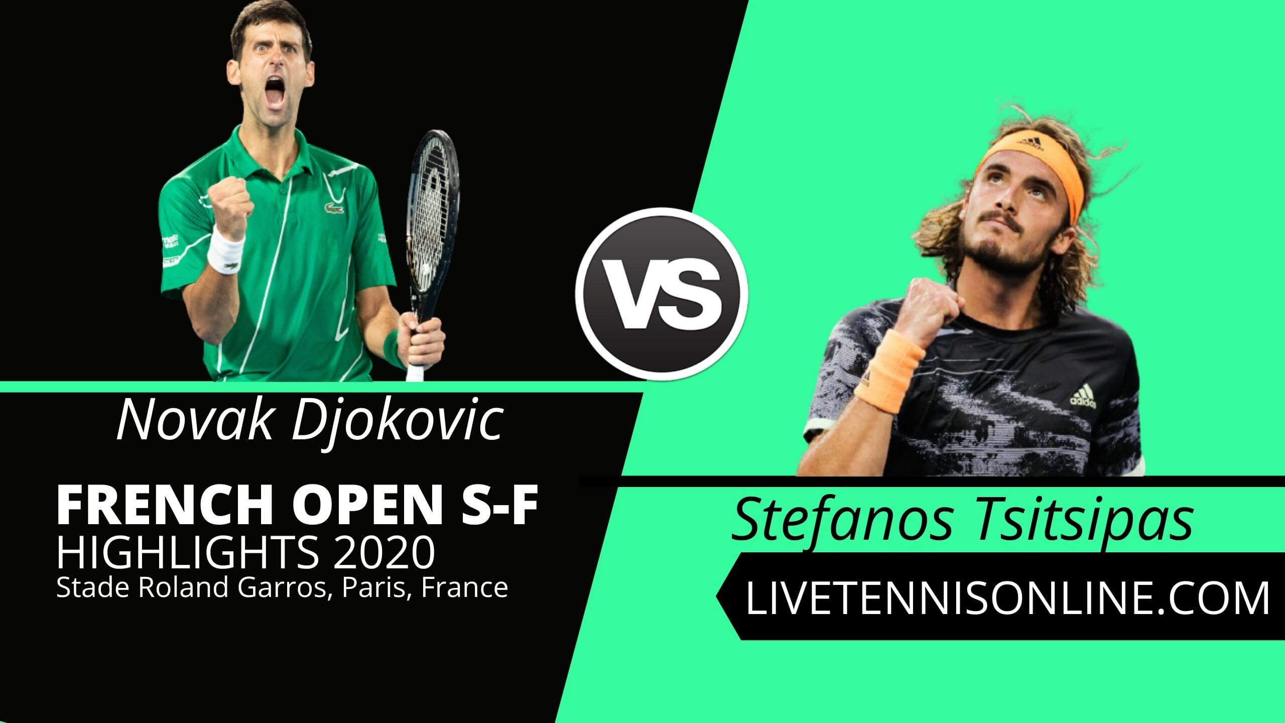 Novak Djokovic vs Stefanos Tsitsipas Highlights 2020