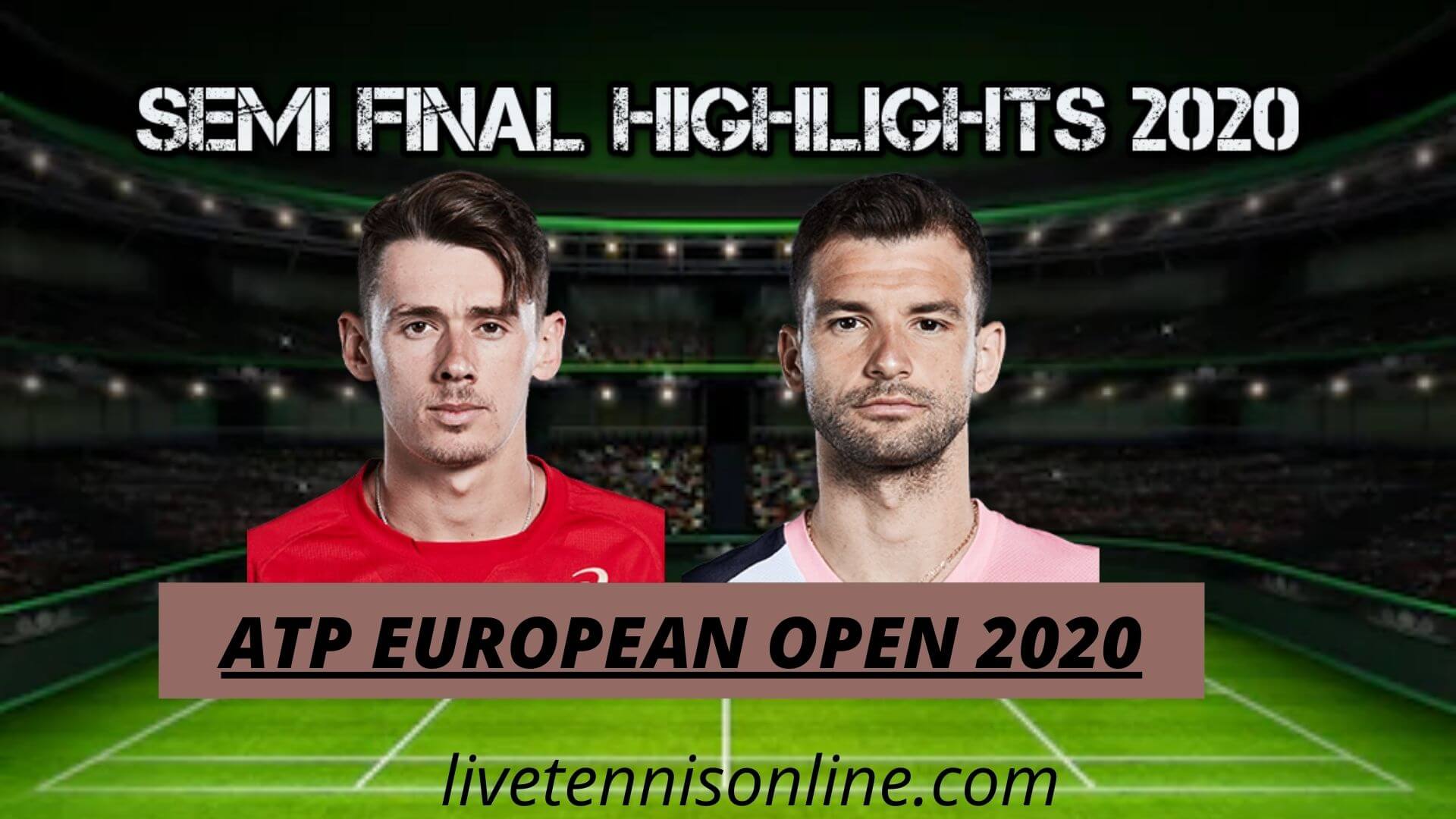 A De Minaur vs G Dimitrov Semi Final Highlights 2020