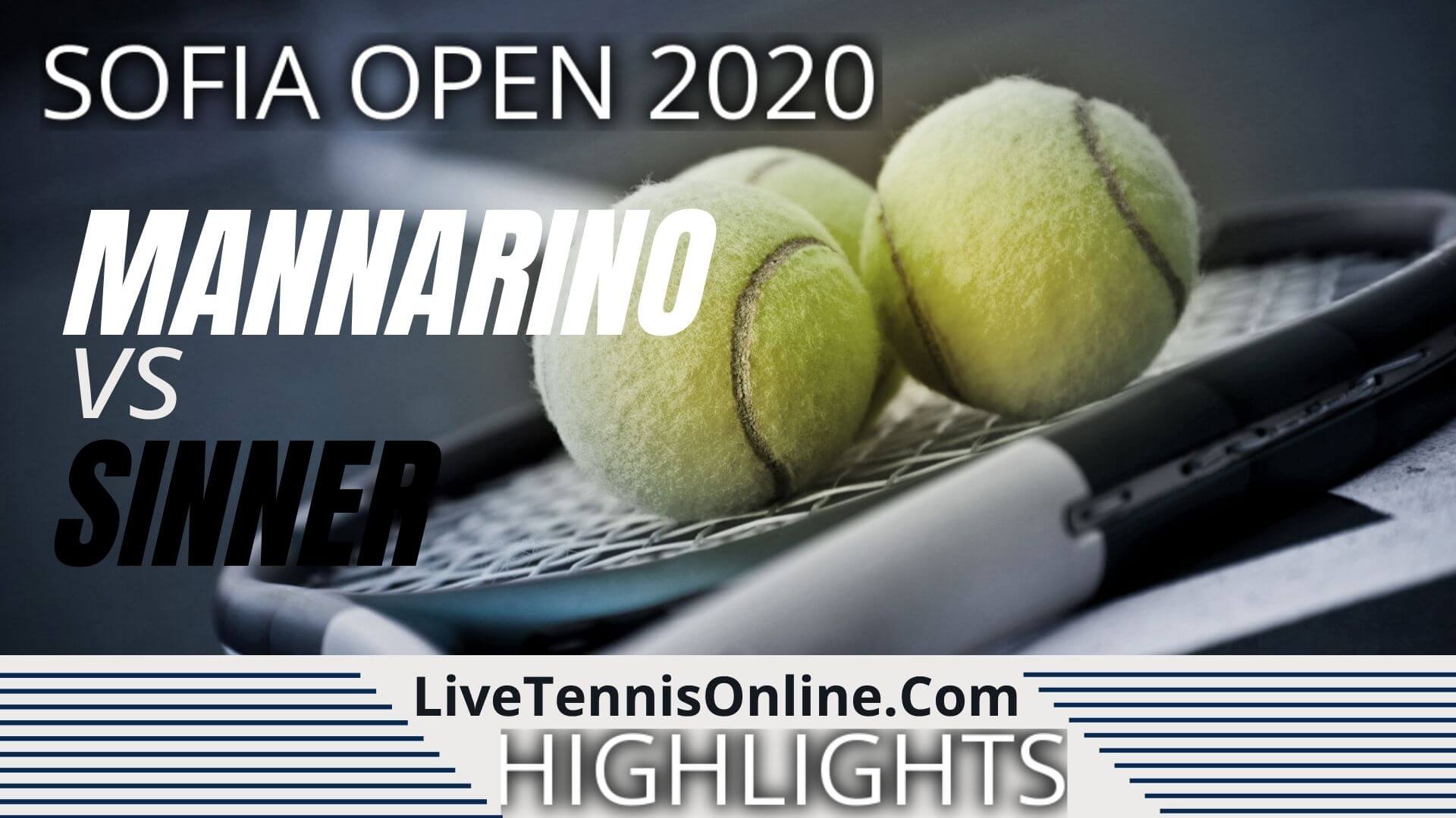 Mannarino vs Sinner Semi Final Highlights 2020