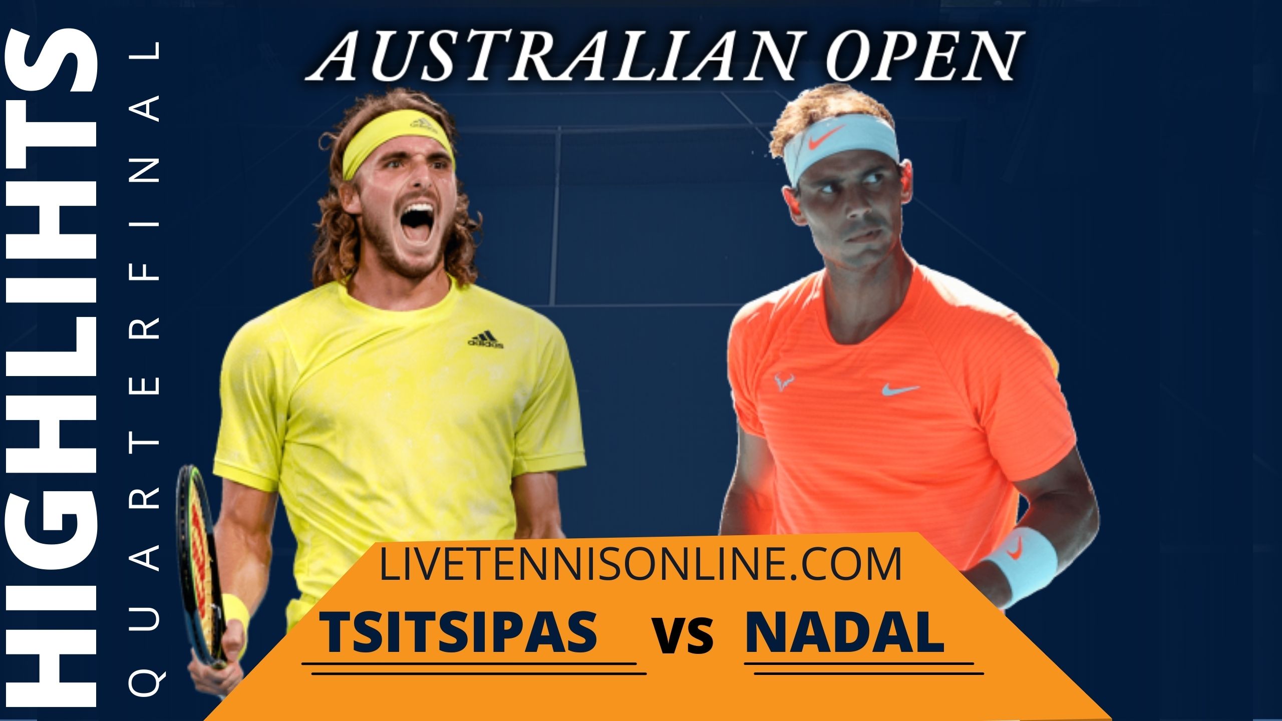 Tsitsipas Vs Nadal Quarter Final Highlights 2021