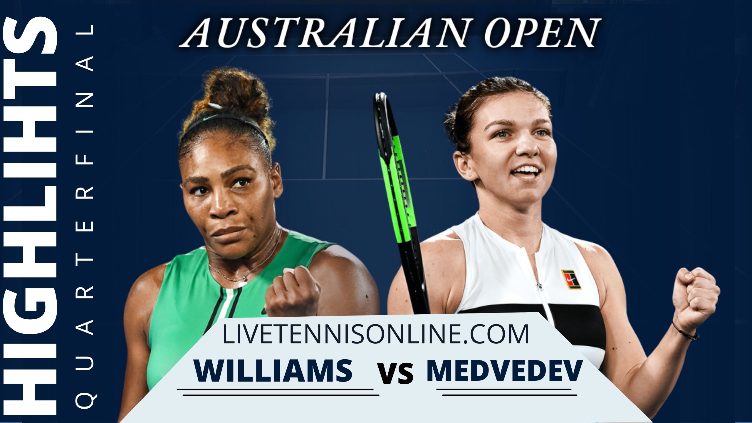 Williams Vs Halep Highlights QF 2021