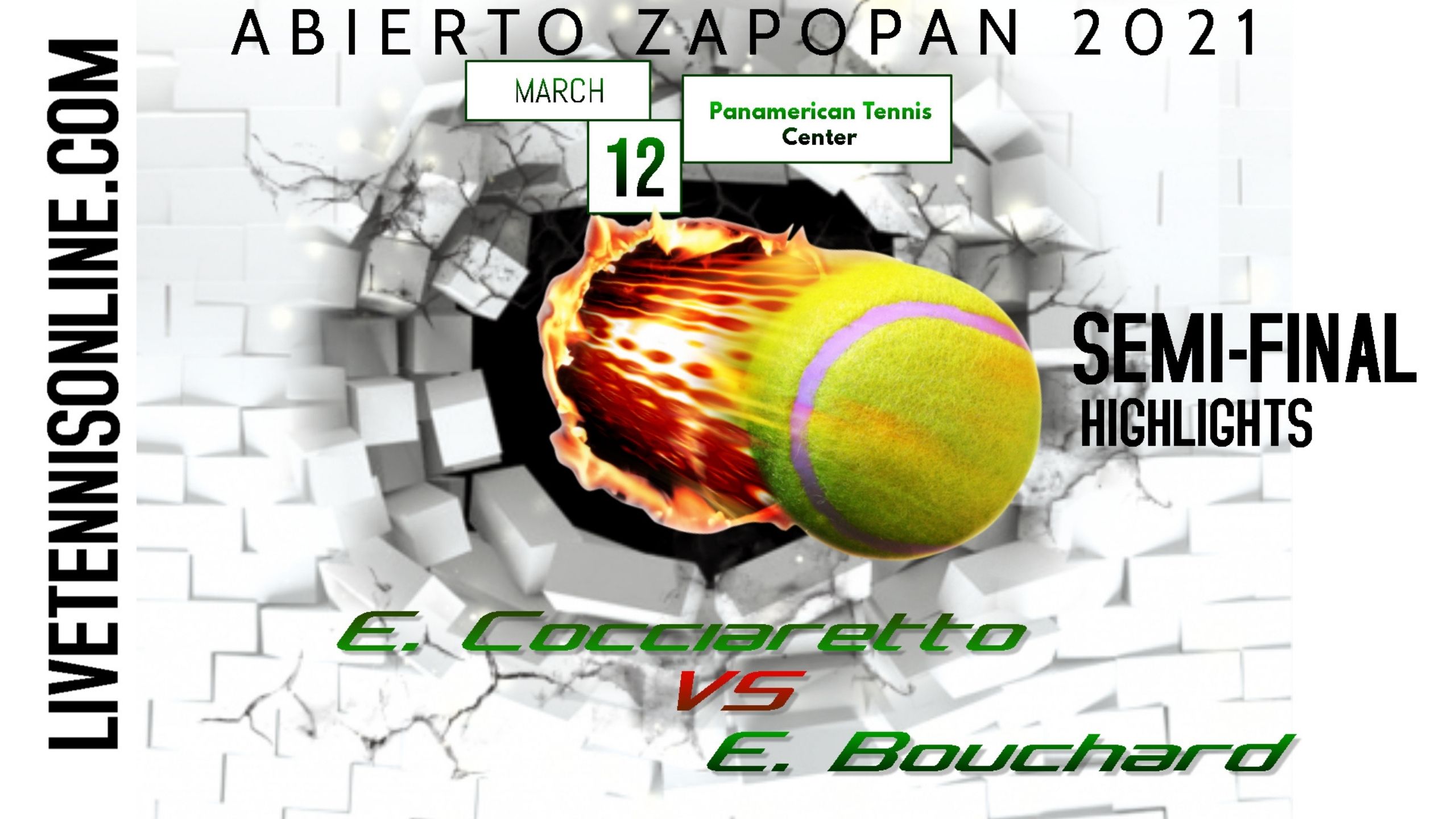 Cocciaretto Vs Bouchard Semi Final Highlights 2021