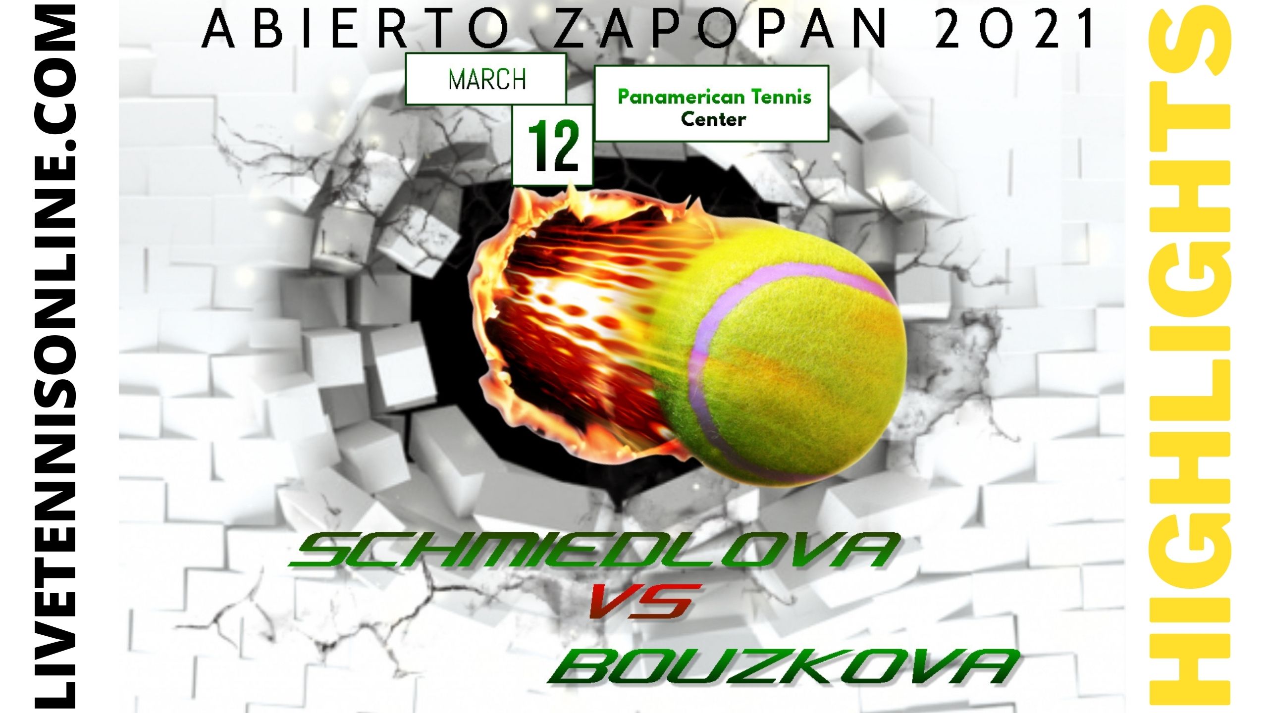 Schmiedlova Vs Bouzkova Quarter Final Highlights 2021