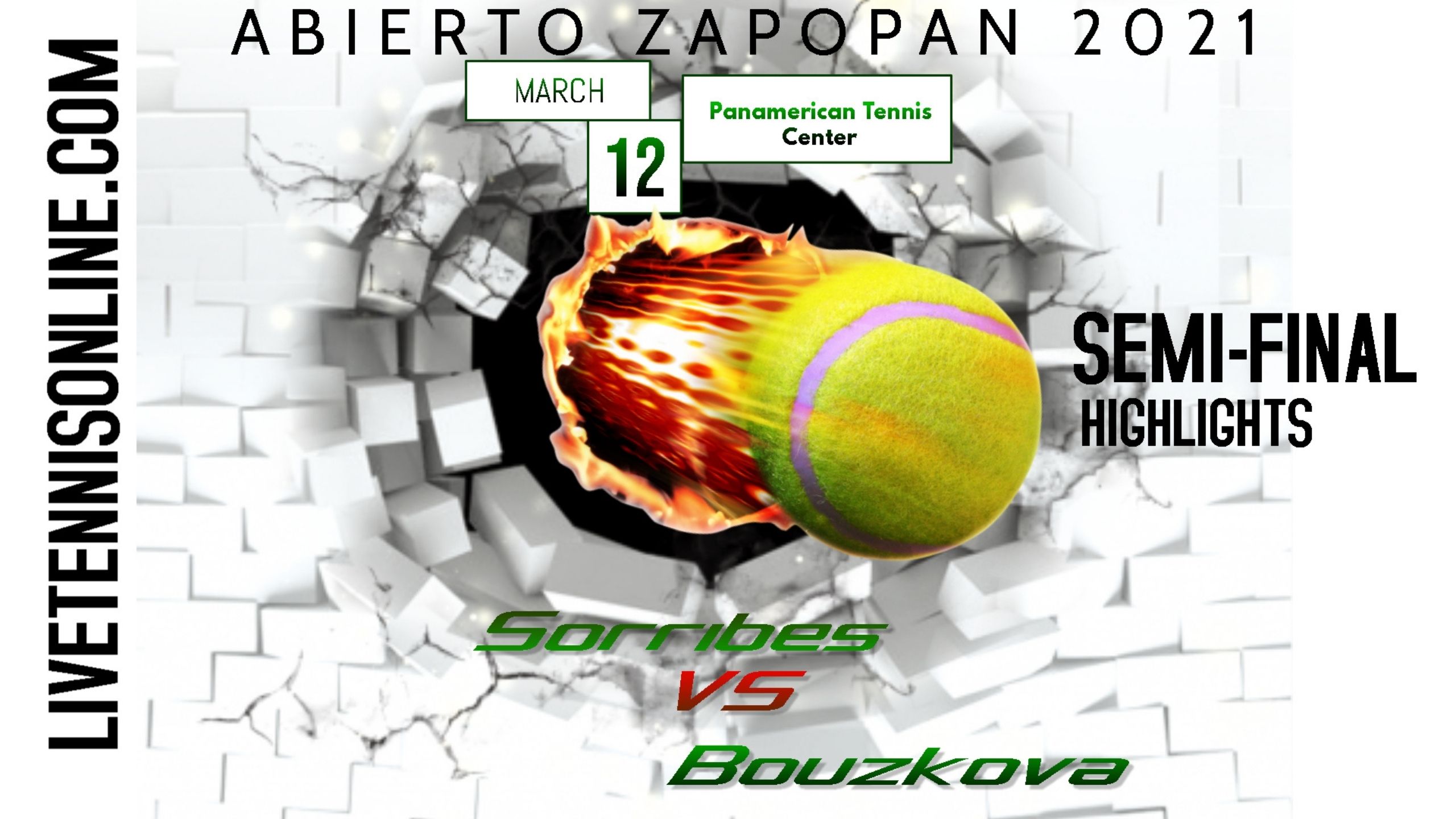Sorribes Vs Bouzkova Semi Final Highlights 2021