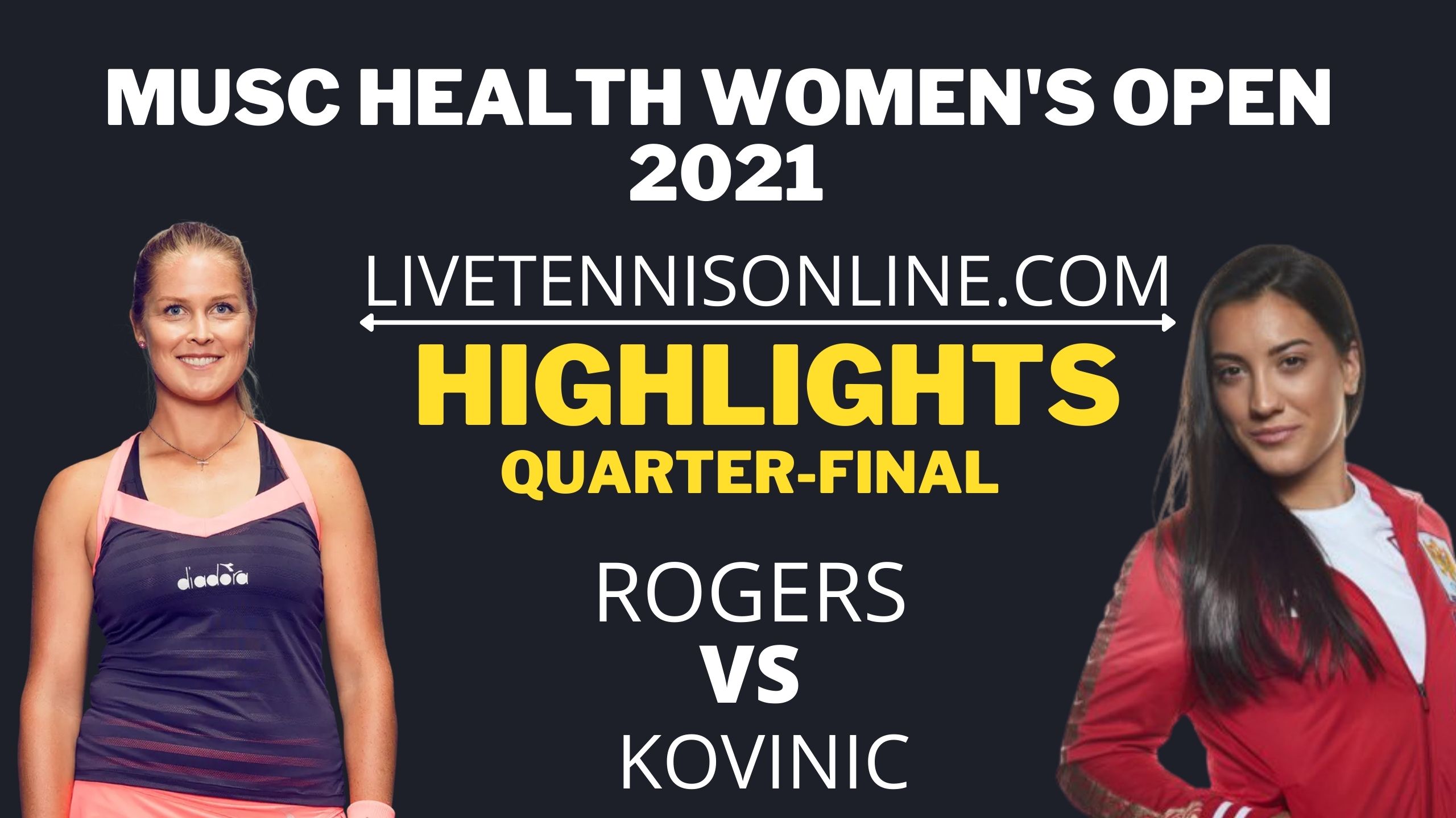 Rogers Vs Kovinic Quarter Final Highlights 2021