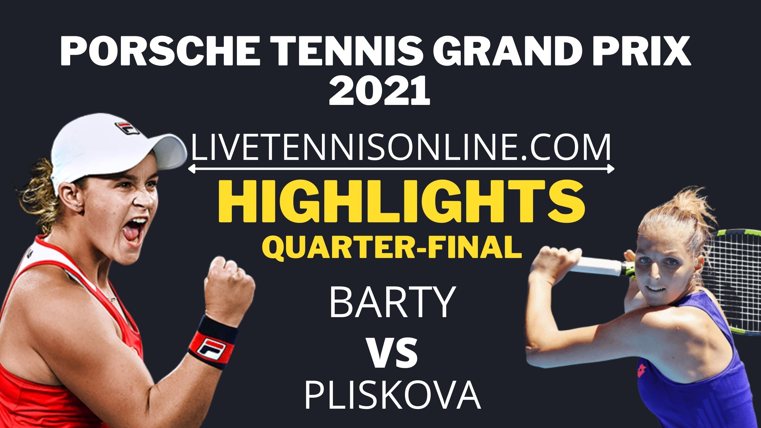 Barty Vs Pliskova Quarter Final Highlights 2021