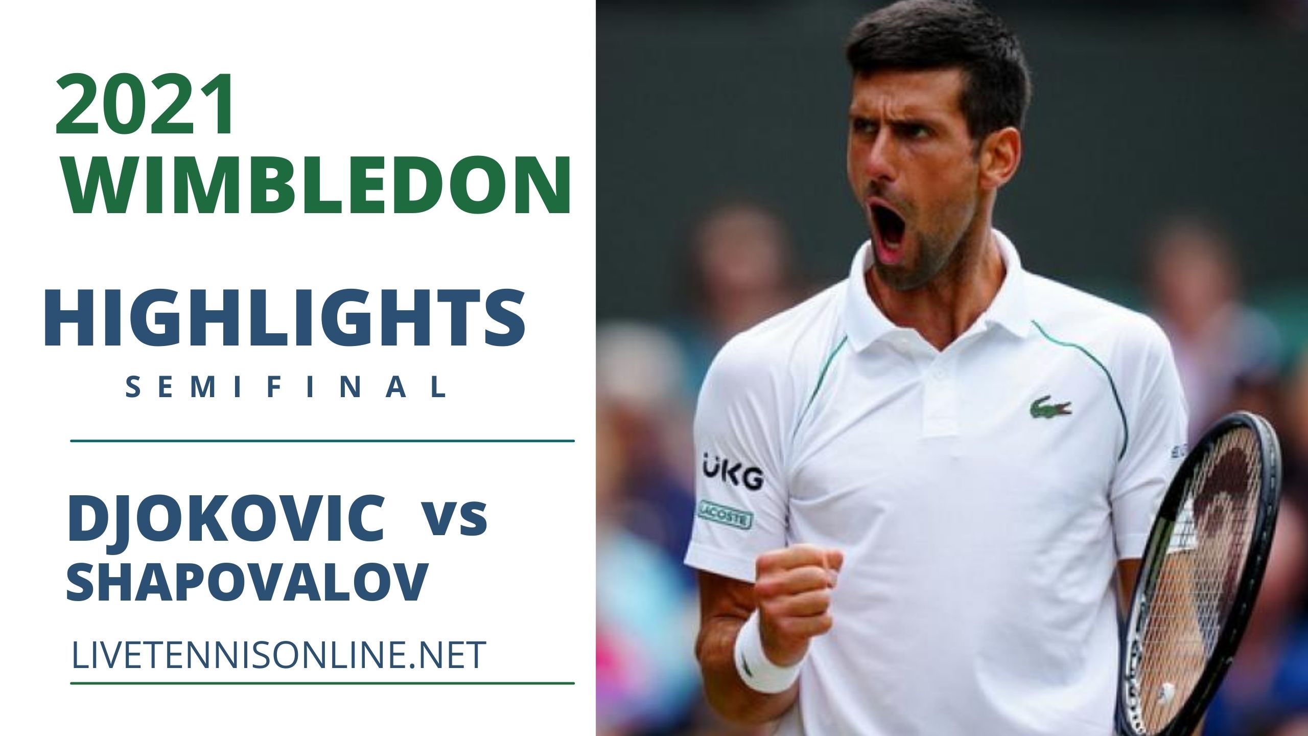 Djokovic Vs Shapovalov SF Highlights 2021