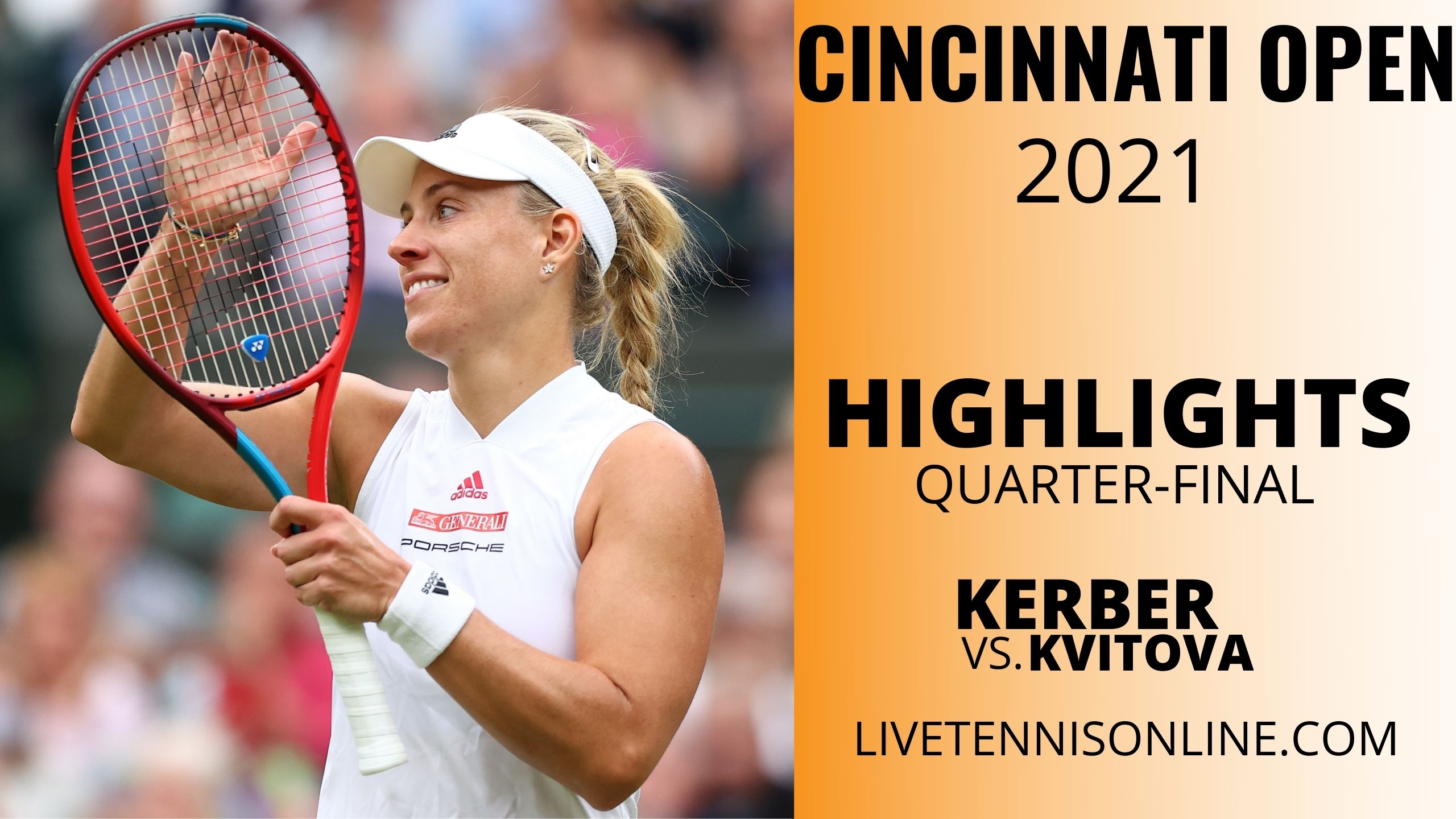 Kerber Vs Kvitova QF Highlights 2021