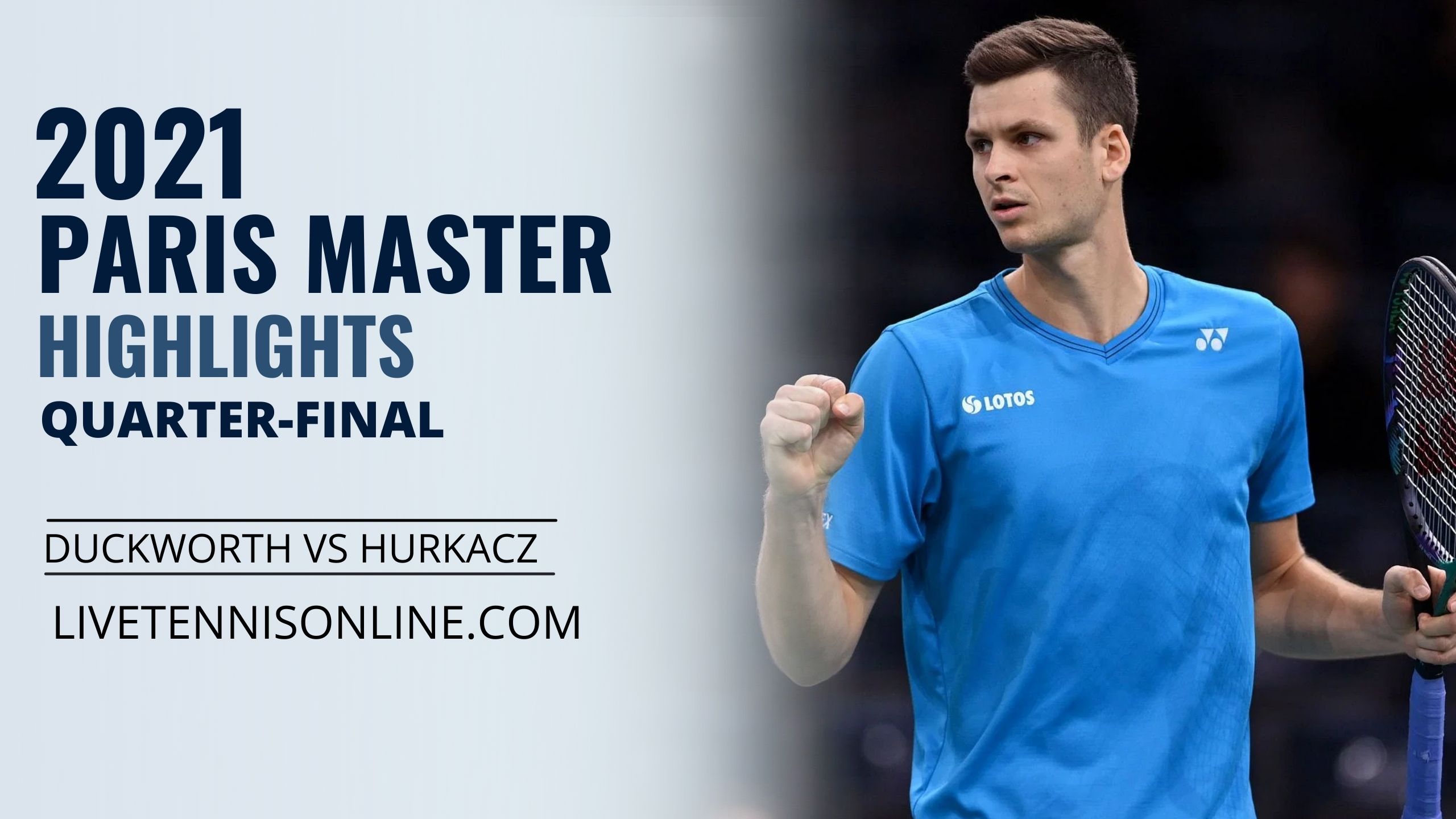 Duckworth Vs Hurkacz QF Highlights 2021 Paris Master