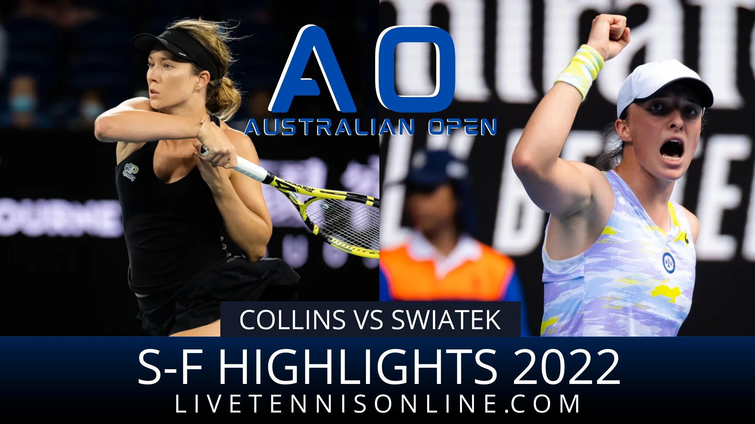 Collins Vs Swiatek SF Highlights 2022 Australian Open