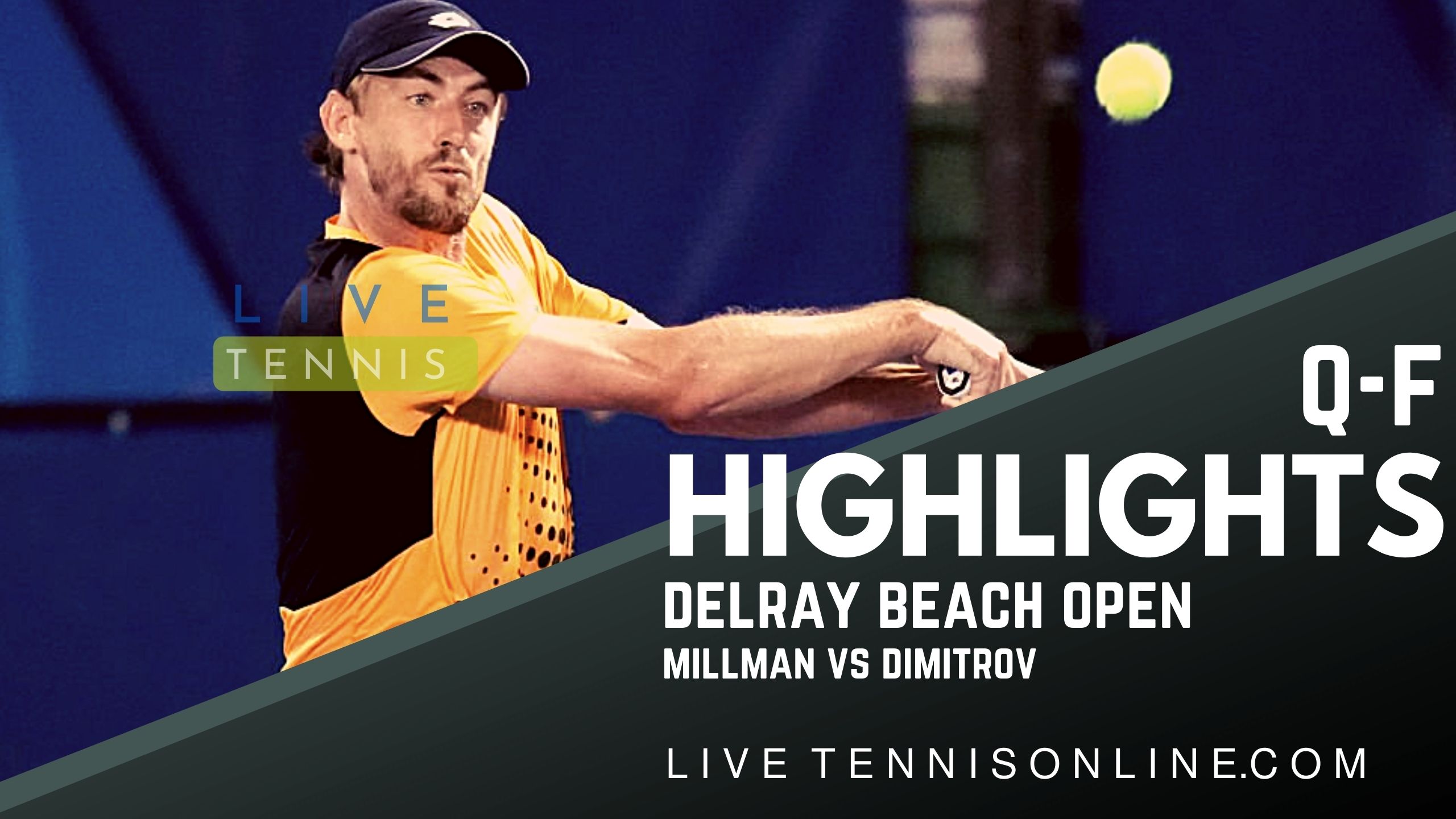 Millman Vs Dimitrov QF Highlights 2022 Delray Beach