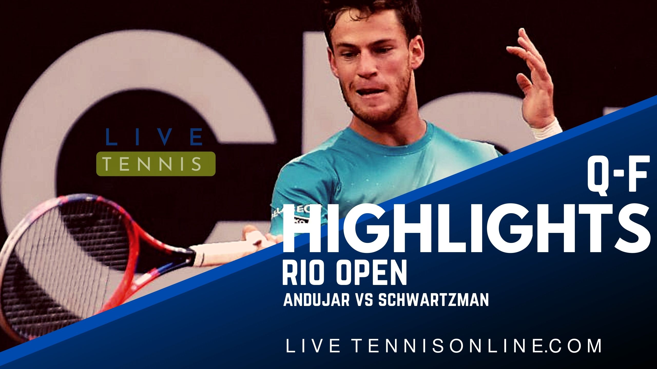 Andujar Vs Schwartzman QF Highlights 2022 Rio Open