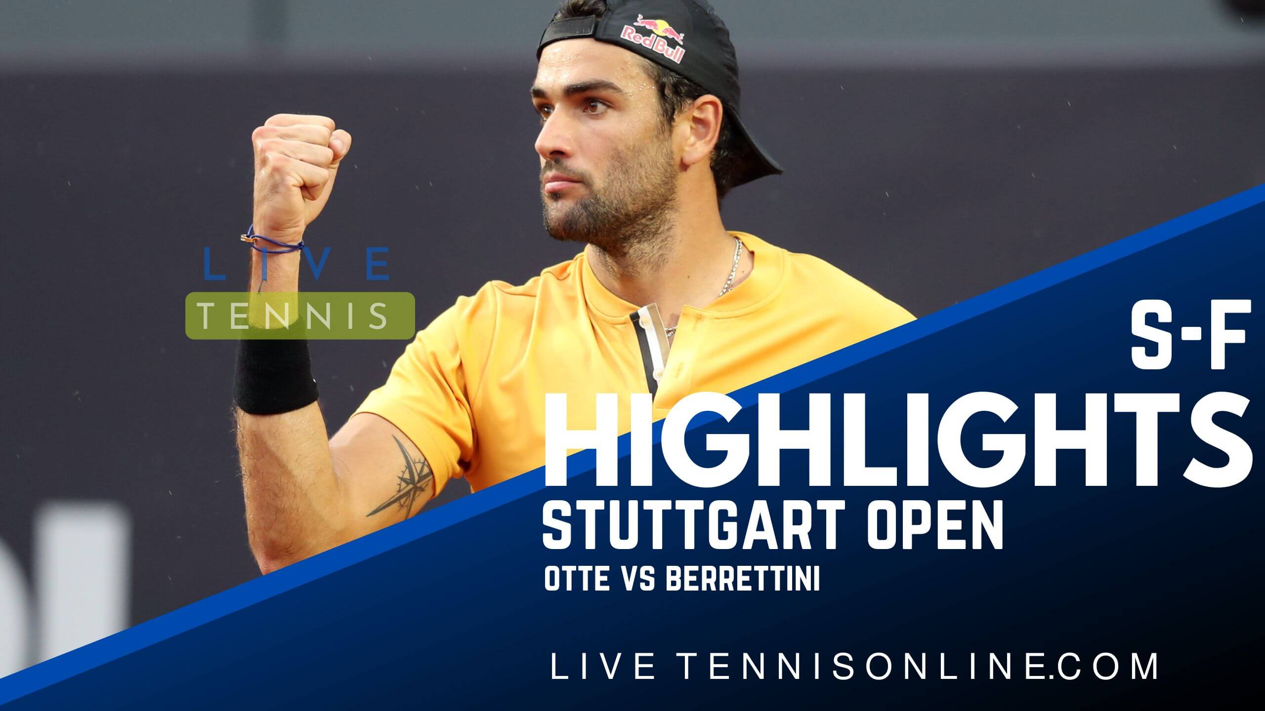 Otte Vs Berrettini SF Highlights 2022 Stuttgart Open