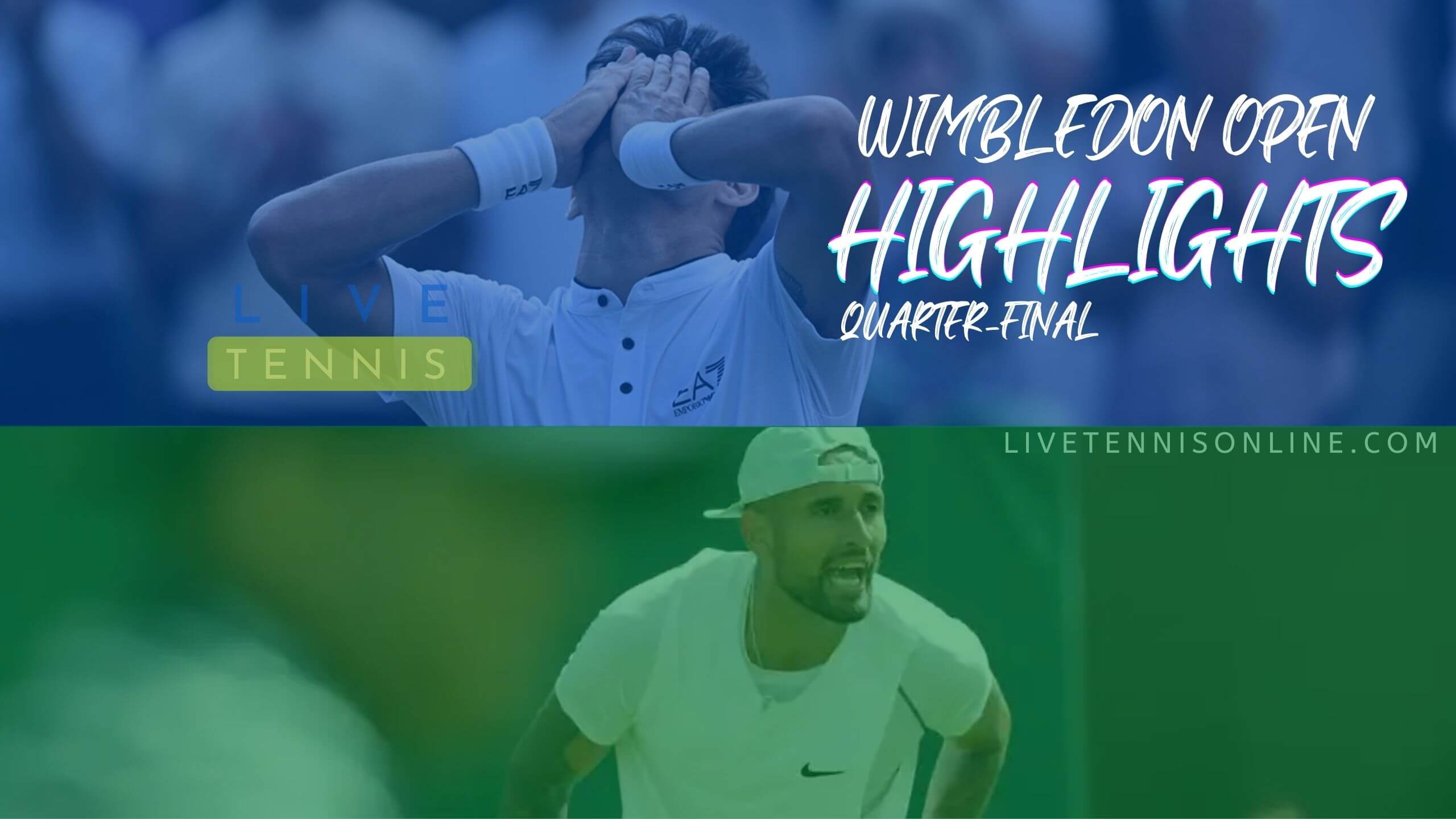 Garin Vs Kyrgios QF Highlights 2022 Wimbledon Open