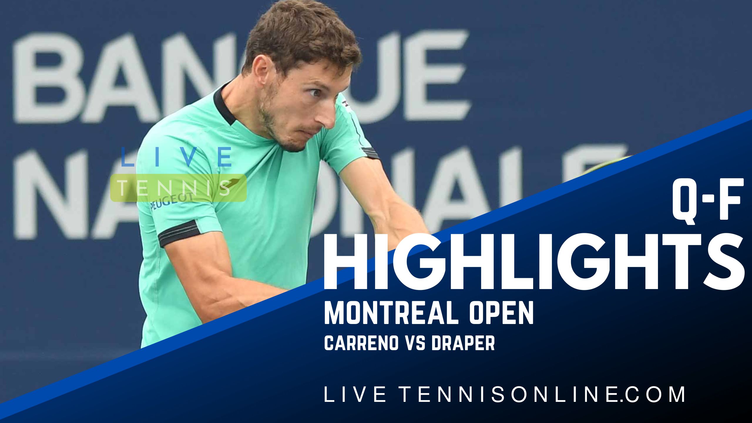 Carreno Vs Draper QF Highlights 2022 Montreal Open