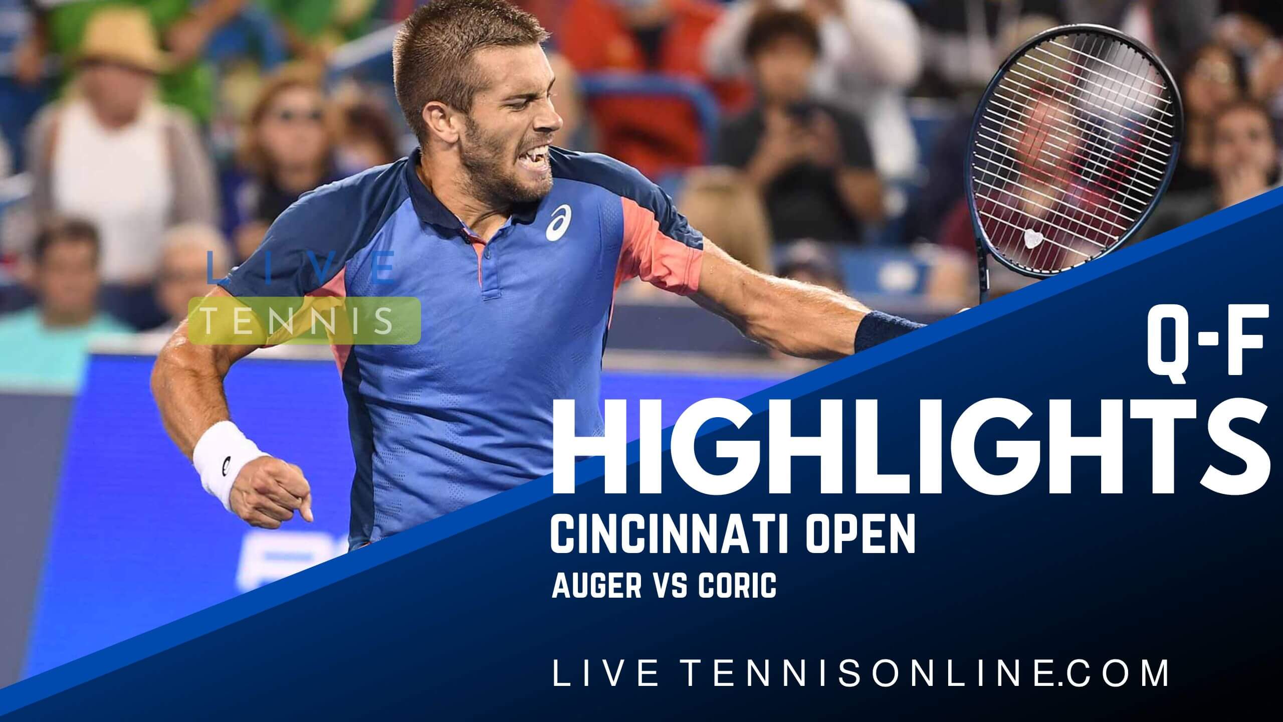 Auger Vs Coric QF Highlights 2022 Cincinnati Open