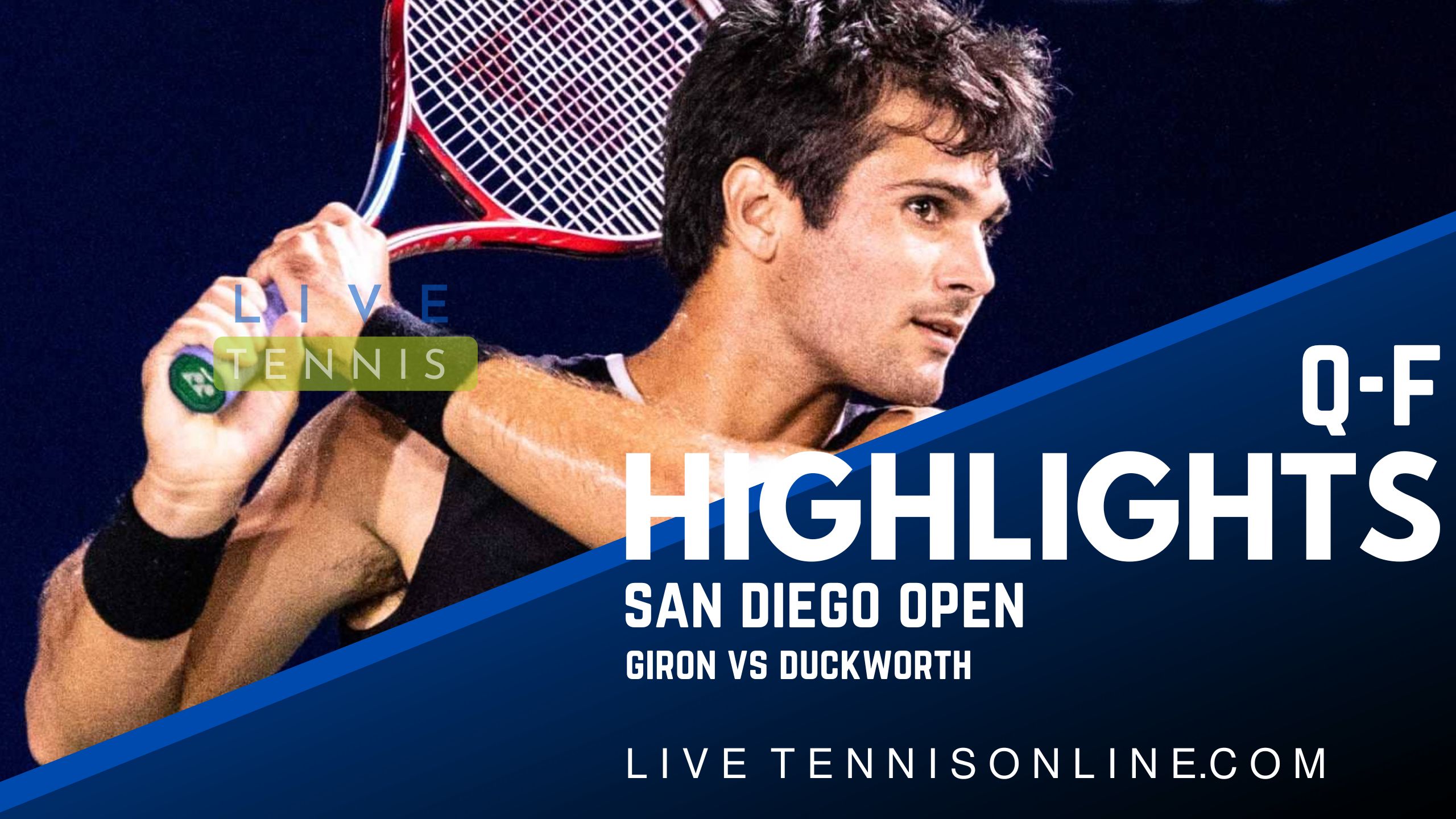 Giron Vs Duckworth QF Highlights 2022 San Diego Open