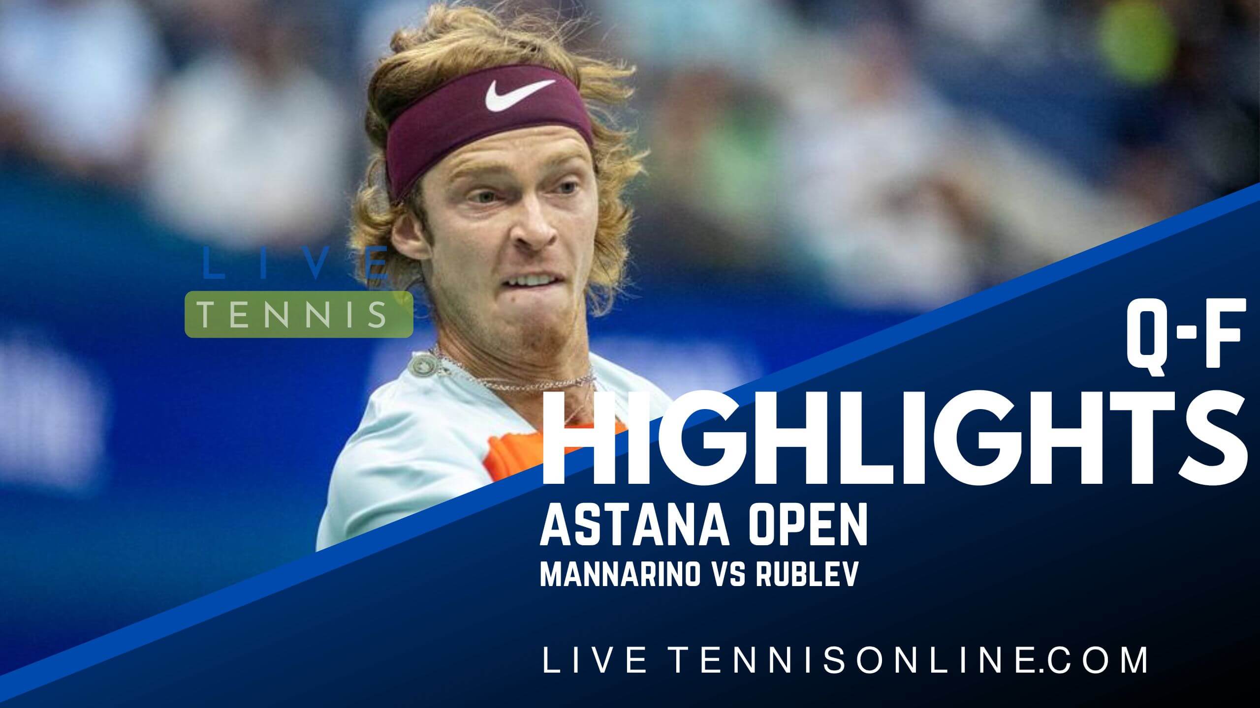 Mannarino Vs Rublev QF Highlights 2022 Astana Open