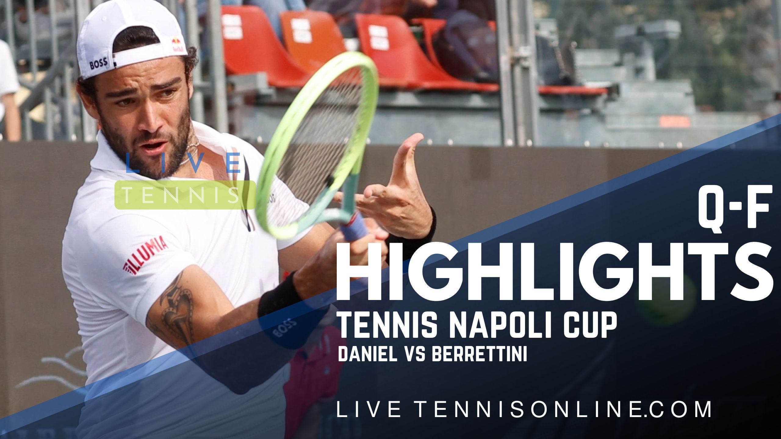 Daniel Vs Berrettini QF Highlights 2022 Tennis Napoli Cup