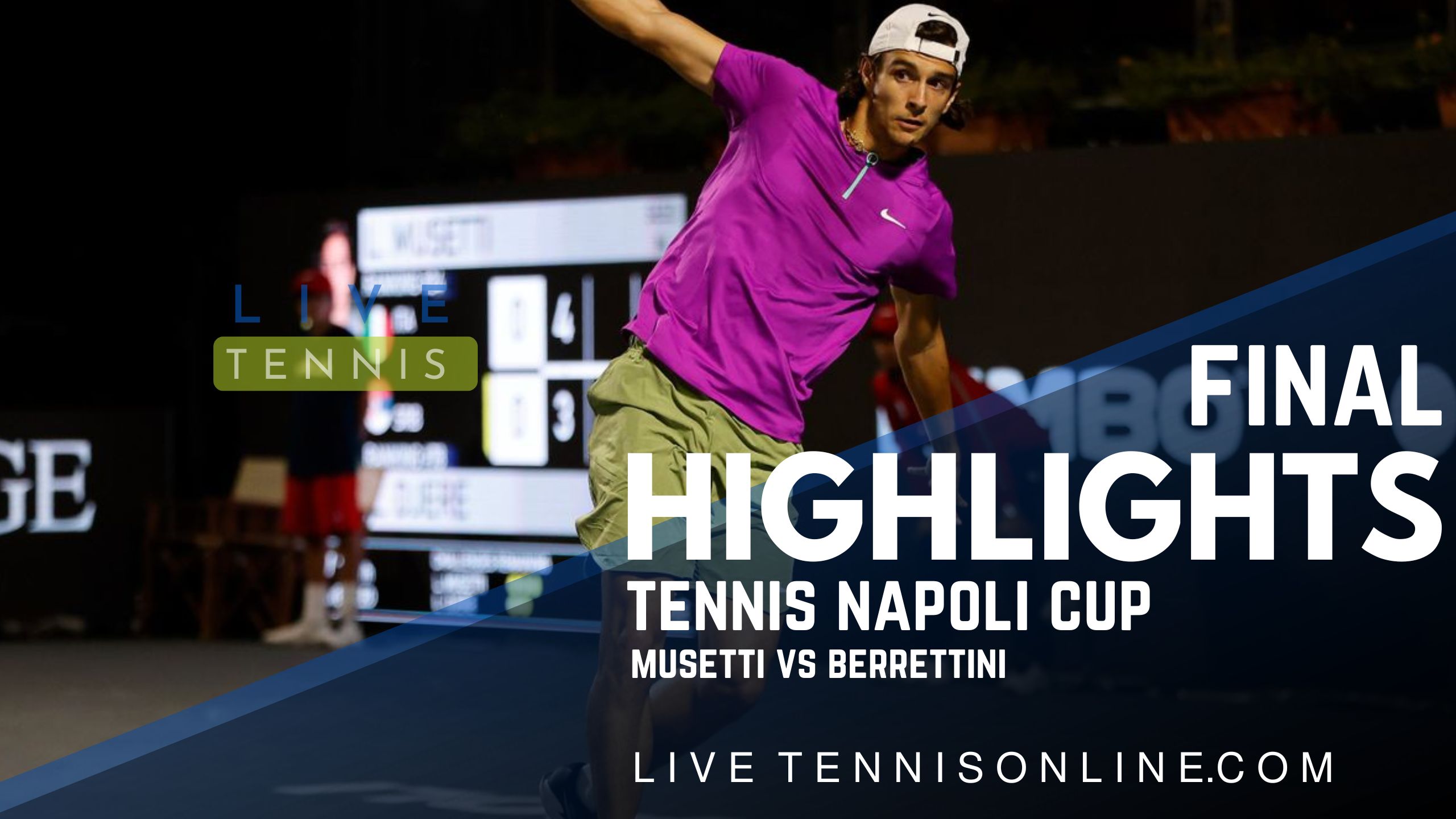 Musetti Vs Berrettini Final Highlights 2022 Tennis Napoli Cup