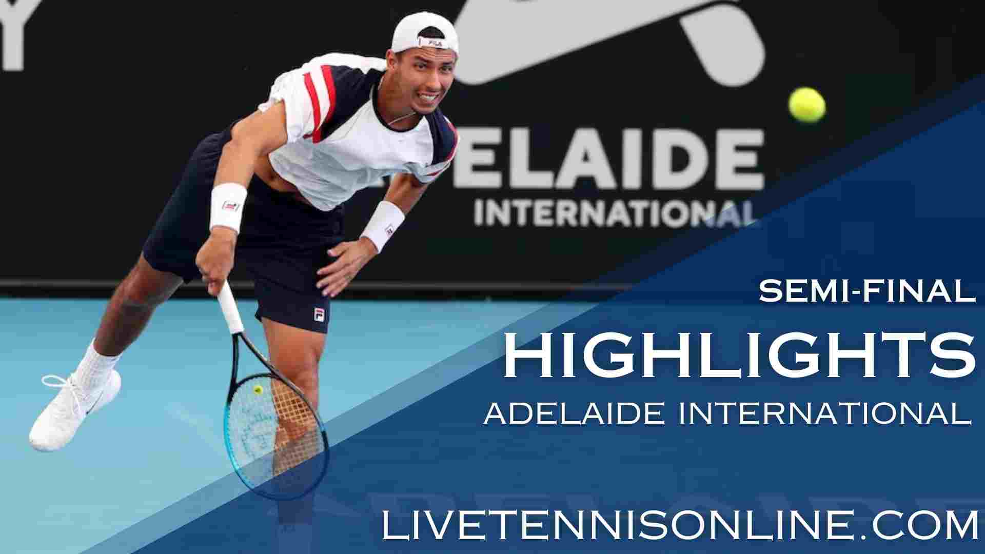 Adelaide International 2024 Semifinals Highlights