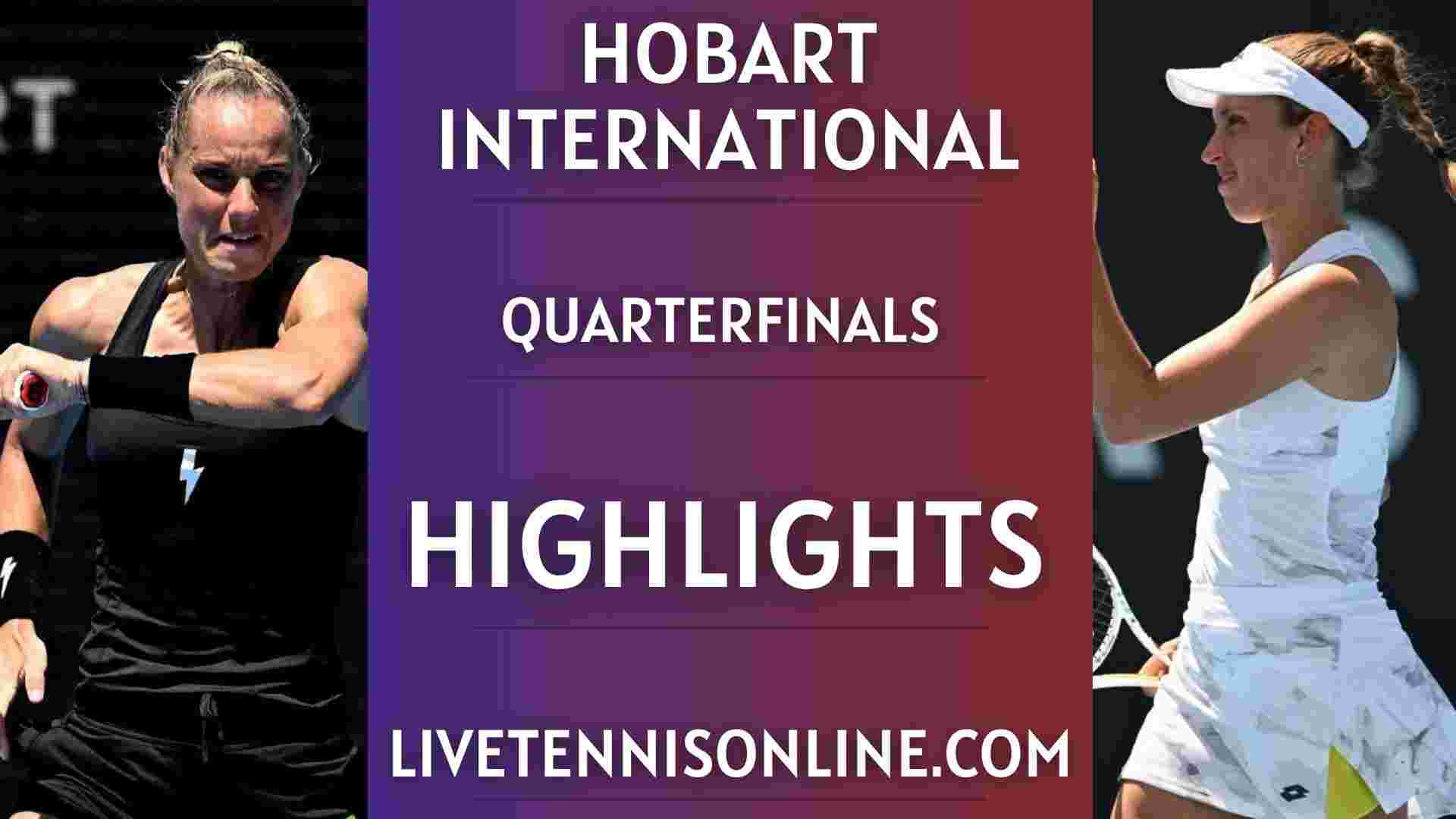 Mertens Vs Rus QF Highlights Hobart International 2024